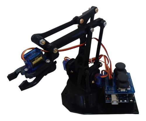 Braço Robótico 3d  Arduino Joystick Duplo Completo