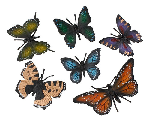 6x Figuras De Insectos Realistas Mariposa Modelo Ciencia Y 1