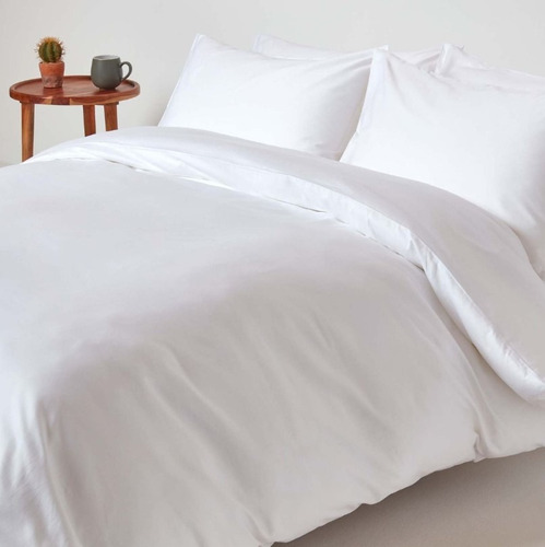 Duvet Cover Microfibra Liso Semidoble 