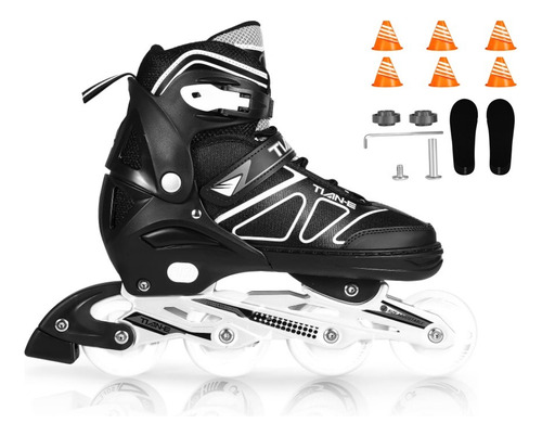 Patines En Línea Adulto Profesionales Con Luces Ajustables