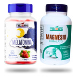 Melatonina Tigers Nutrition 60 Gummies+magnesio Dimalato