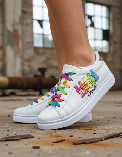 Tenis Bordado De Miss Crayolas