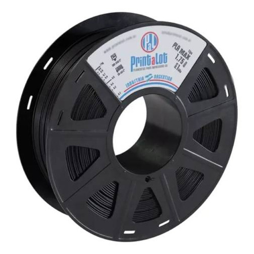 Filamento 3d Pla+ Negro Color Negro Black