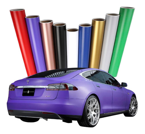 3 Metros Vinil Wrap Automotriz Colores Mate Autoelite Cwf