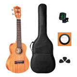 Kit Ukulele Concert Shelby Profissional Mogno Su23m Completo