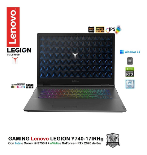 Legion Y740-17irhg Core I7-9750h 32gb 512gb+1tb 17.3 Rtx 8gb