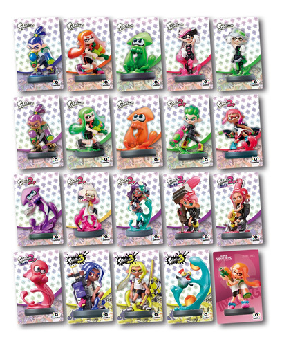 Tarjetas Nfc Amiibo Splatoon - Colección Completa