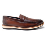 Sapato Mocassim Casual Social Masculino Couro Sintético