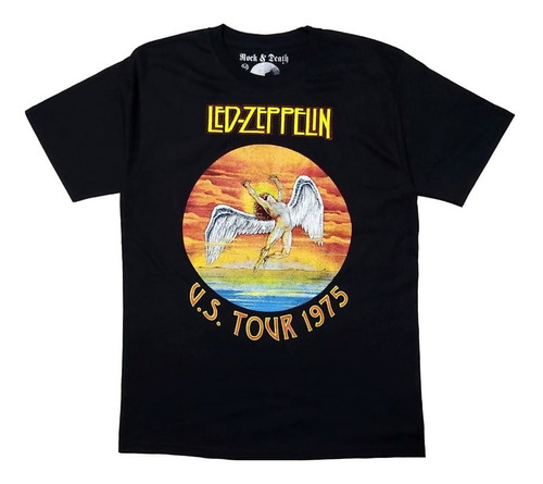 Playera Rock Led Zeppelin U.s. Tour 1975 
