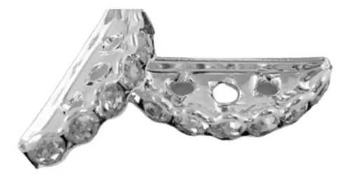 100 Separador Media Luna Conector Pulsera Orificio Bisutería