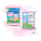 Bolsas De Papas (chip Bags) Personalizadas Peppa Pig 30pz