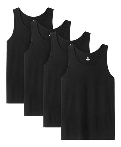 4 Pack Playeras Sin Mangas De Tirantes Tank Top Para Hombre