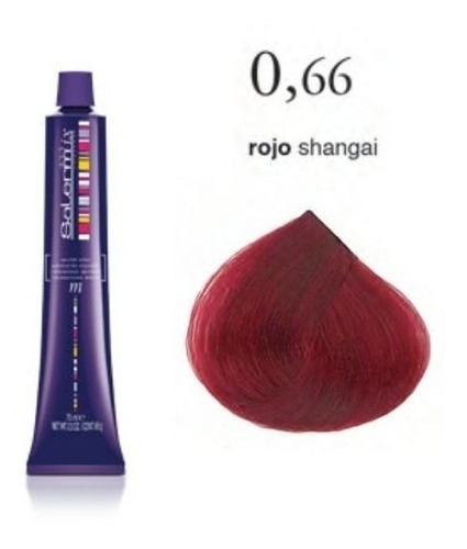 Tinte Salerm 0.66 Rojo Shangai - mL a $332