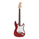 Guitarra Elétrica Vogga Vcg601 De  Madeira Maciça Red Com Diapasão De Bordo