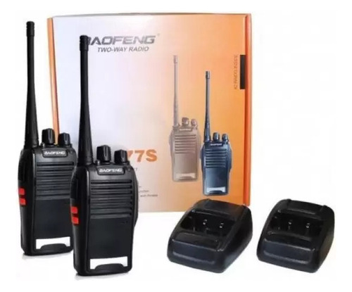 Kit 2 Radio Walk Talk Comunicador 16 Ch 12km Baofeng 777s Ht