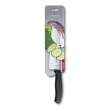 Victorinox Cuchillo Santoku Para Chef, Hoja De 17 Cm Negro