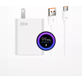 33w Turbo Cargador Con Cable Tipo C Para Xiaomi Carga Rápid