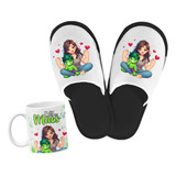 Presente Dia Das Mães Pantufa + Caneca Herói Hulk