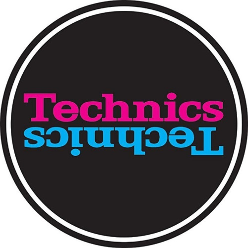 Technics Slipmat 60660 Duplex 5:rosa/azul Espejo Sobre Negro
