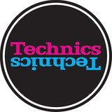 Technics Slipmat 60660 Duplex 5:rosa/azul Espejo Sobre Negro