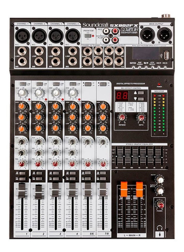 Console Soundcraft Sx802fx Usb De Mistura 127v/220v