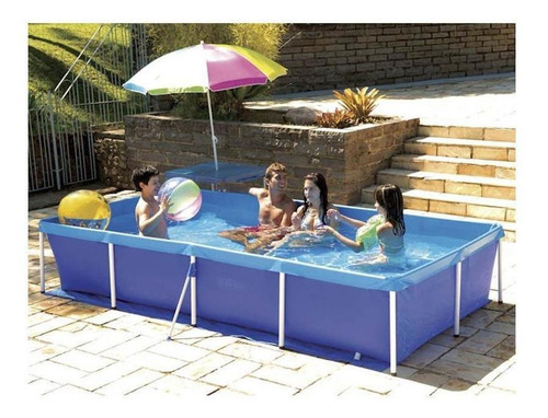 Piscina 3000l Standart Mor Pvc Estruturada Azul