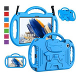 Funda Ipara Tab A8 10.5(sm-x200/205/207)infantil Correa Azul