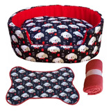 Caminha Para Pet Europa Cama M Kit Cama+manta E Tapete