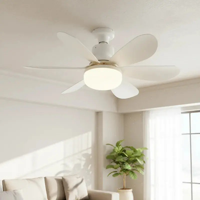 Lâmpada Ventilador De Teto  Hélices Controle Remoto Luz Mudo | MercadoLivre