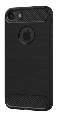 Funda Tpu Fibra Carbono Para iPhone SE 2020 + Templado 5d