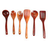 Juego De 6 Utensilios De Madera, Utensilios De Cocina Grande