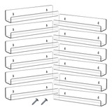 Paquete De 8 Estantes Flotantes De Acrílico De 14 Pulgadas.