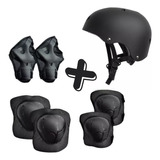 Kit De Casco + Rodilleras Para Niños Patinaje Skate Scooter 