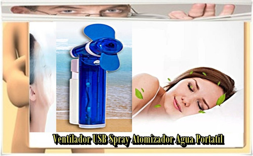 Ventilador Portatil Spray Atomizador Agua Usb - Caba -