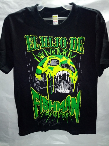 Playera De Hijo De Fishman Autografiada Talla 10-12 Niño