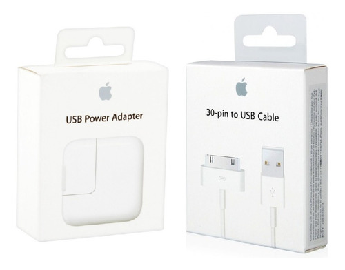 Cargador Original Apple 12w iPad 2 3 + Cable Apple 30 Pines