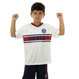 Blusa Psg Infantil Licenciada Branca Paris Saint-germain