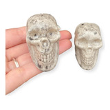 10 Crânio Caveira Decoração Halloween Mini Cabeça Esqueleto