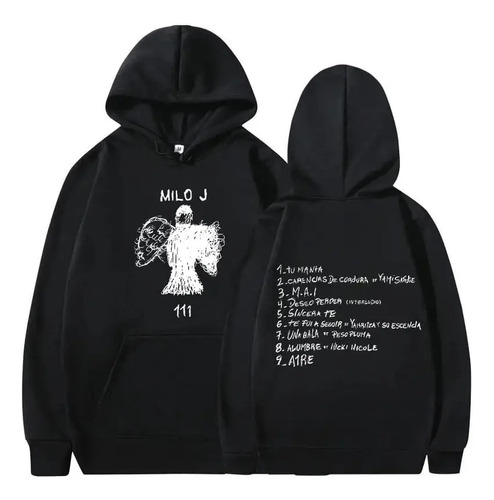 Sudaderas Con Capucha Milo J, 111 Album Merch, Para Hombre Y | MercadoLibre