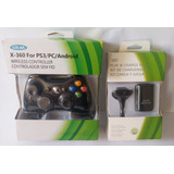 Control Inalámbrico Para Control Xbox 360 + Kit Carga