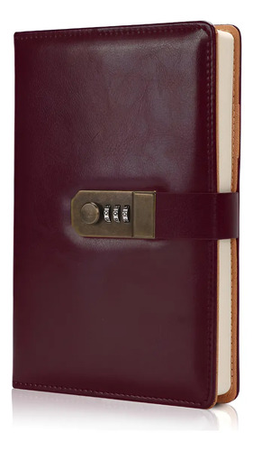Diario Personal A5 De Piel Vintage Con Candado Creativo