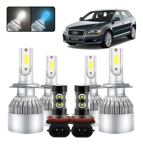 Kit De Focos Led H7 H11 Para Audi A3 2009 2010 2011 2012 13