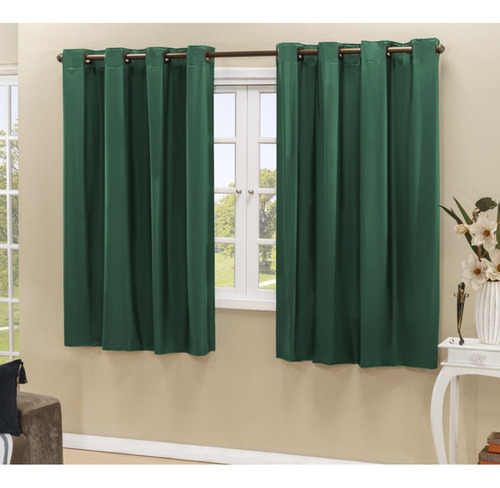 Cortina Blackout Pvc Corta 100 % A Luz 2,80 M X 1,60 M Verde