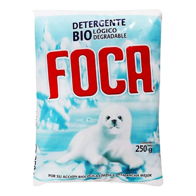 Detergente Foca En Polvo De 250 Gr | MercadoLibre