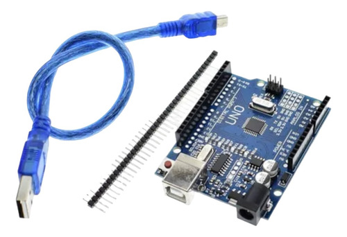 Arduino Uno Smd Ch340 + Barra 40 Pinos Retos Macho 2.54mm