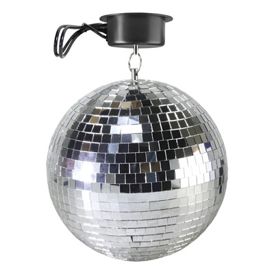 Schalter Bola Disco Motorizada Espejo Cristal 20 Cm D. Msi Color Gris | Envío gratis