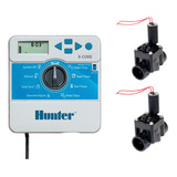 Combo Riego Hunter Programador Xcore 2 + 2 Valvulas *