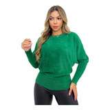 Blusa Frio Feminina Suéter Pelinho Liso Inverno 3rd Sd224