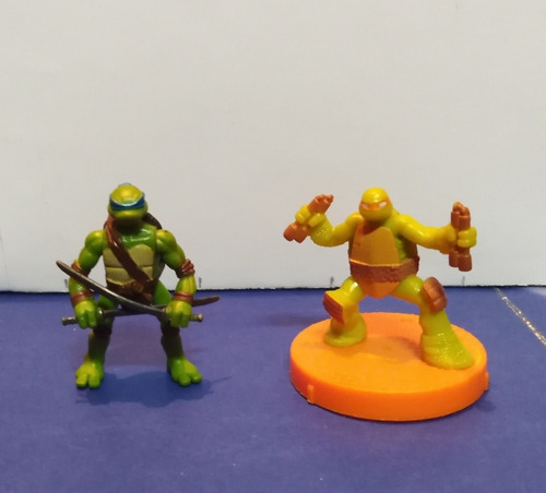 Set De 2 Figuras Tortugas Ninja ( T. M. N. T.) Minifiguras