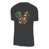 Camisetas Navideñas Navidad Orejas Mickey Muñeco Nieve